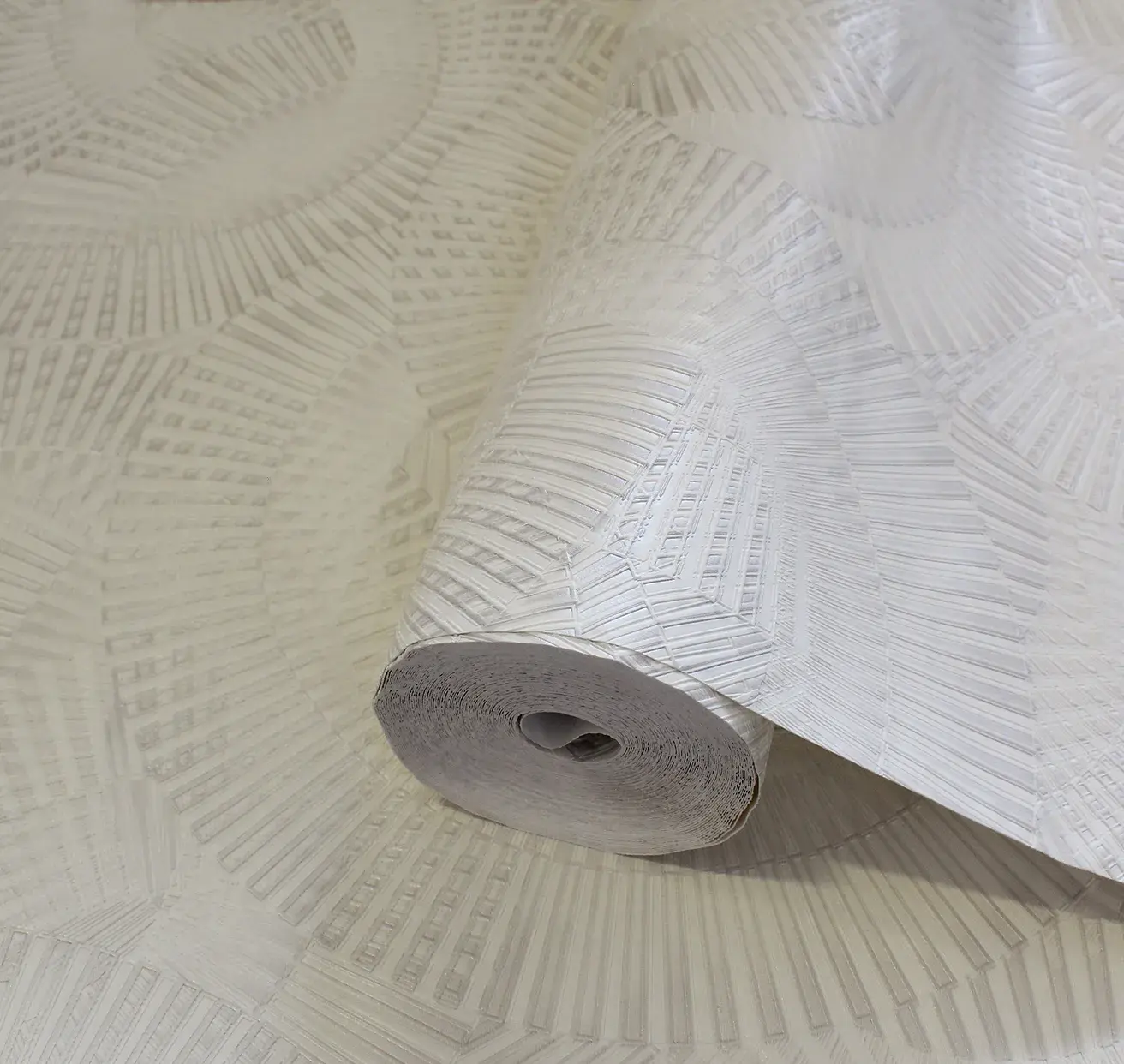Beige Embossed Wallpaper – Natural Glitter (24103-1)